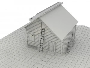 wooden house 3D Model
