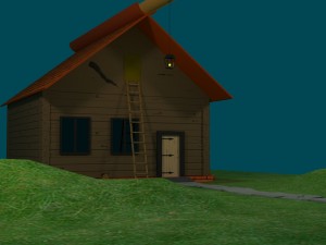 wooden house 3D Model