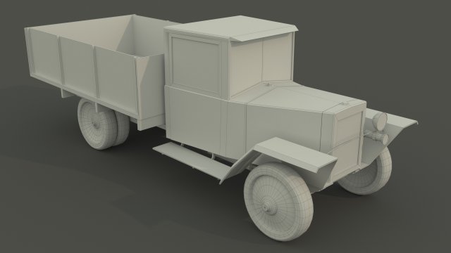gaz-mm low poly model 3D Model .c4d .max .obj .3ds .fbx .stl .blend 