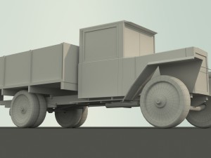 gaz-mm low poly model 3D Model