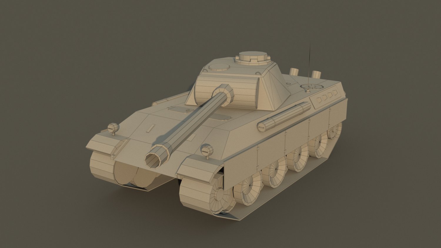 Panther Pzkpfw Ausf G Low Poly Model 3d Model In Tank 3dexport