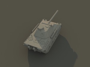 panther pzkpfw ausf g low poly model 3D मॉडल