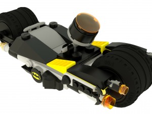 lego batman motorcycle Modelo 3D