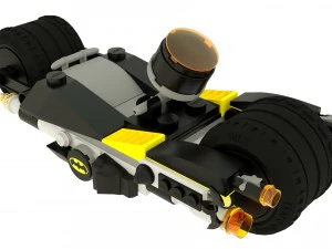 lego batman motorcycle 3D Model