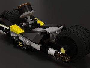 lego batman motorcycle Modelo 3D