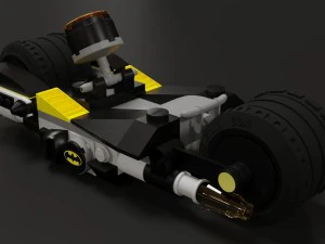 lego batman motorcycle 3D Model