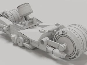 lego batman motorcycle 3D Model