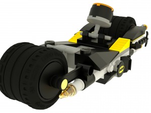 lego batman motorcycle Modelo 3D