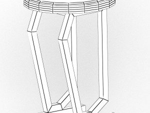 bar stool Model 3D