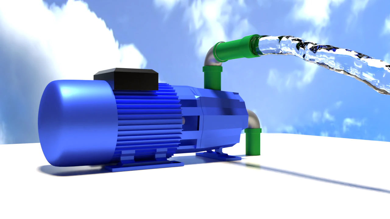 waterpump 3D Model .c4d .max .obj .3ds .fbx .stl .blend 