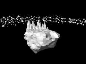fox in the space low-poly modeling in 3d Modelo 3D