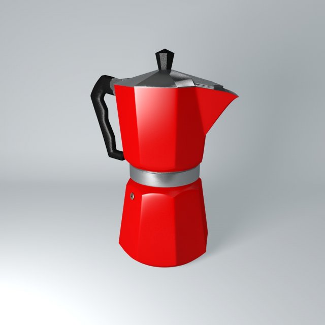 coffee maker moka Modèle 3D .c4d .max .obj .3ds .fbx .stl .blend 