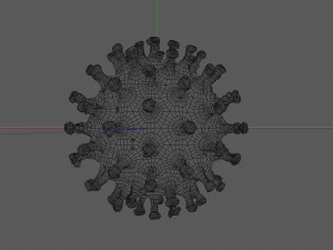 coronavirus Modèle 3D