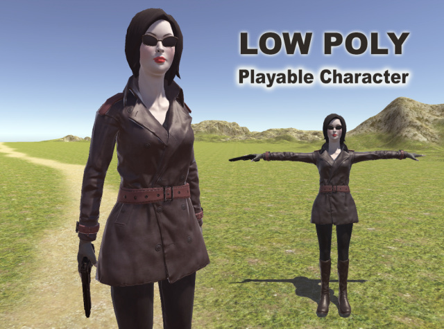 spy woman 3D Model .c4d .max .obj .3ds .fbx .stl .blend