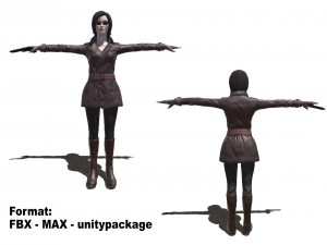 spy woman 3D Model