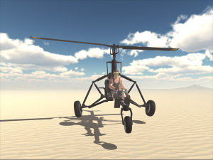 ultra light helicopter 3D 模型
