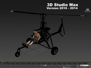 ultra light helicopter 3D 模型