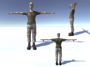 military zombie 3D 모델