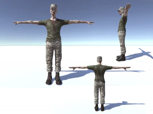 military zombie 3D Model