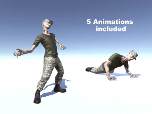 military zombie 3D Model