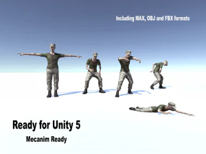 military zombie 3D Model