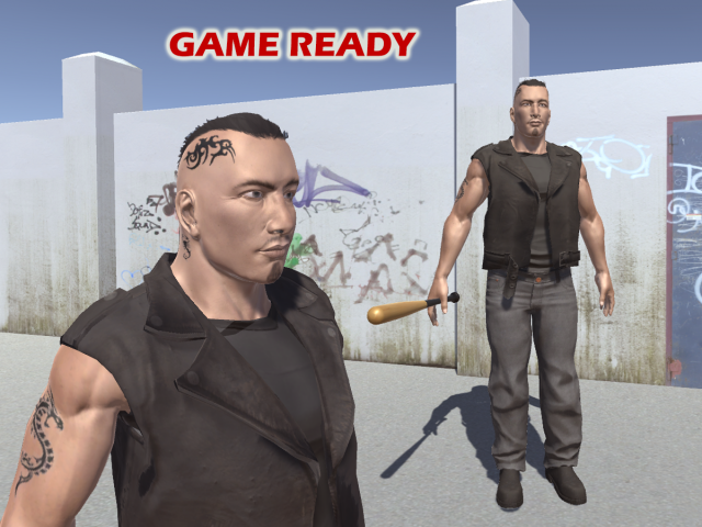 tough guy 3Dモデル .c4d .max .obj .3ds .fbx .stl .blend