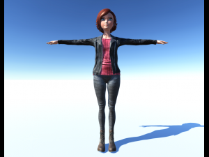 annie cartoon 3D 模型