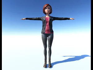 annie cartoon 3D Model