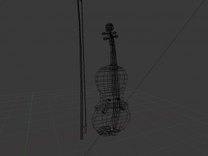 low poly viola 3D Model