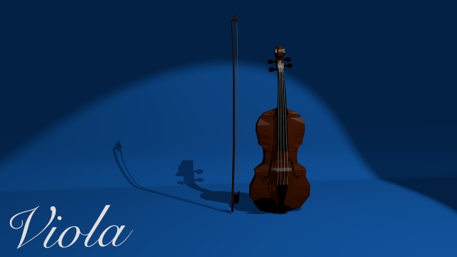low poly viola 3D Model .c4d .max .obj .3ds .fbx .stl .blend 
