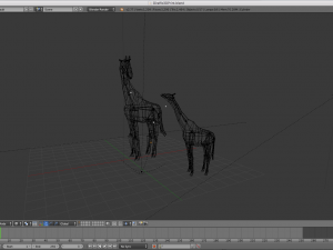 low poly giraffe 3D Модель