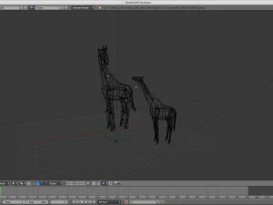 low poly giraffe 3D Model