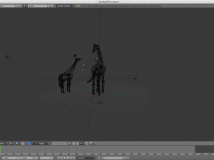 low poly giraffe 3D Модель