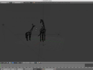 low poly giraffe 3D Model
