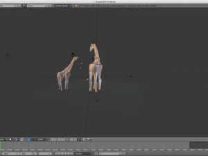 low poly giraffe 3D Модель