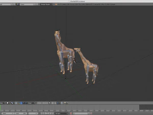 low poly giraffe 3D Model