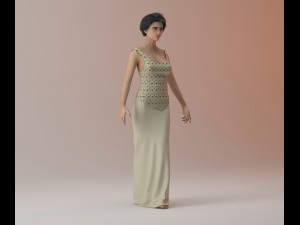 casual female 3D 模型