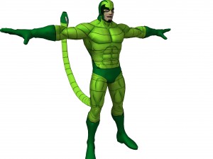 scorpion 90s animated series poser rigged 3D-Modell