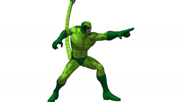 scorpion 90s animated series poser rigged 3D-Modell .c4d .max .obj .3ds .fbx .stl .blend 