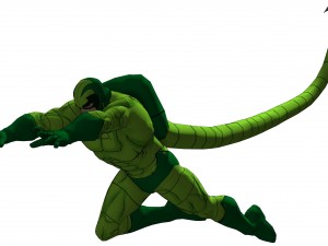 scorpion 90s animated series poser rigged 3D-Modell