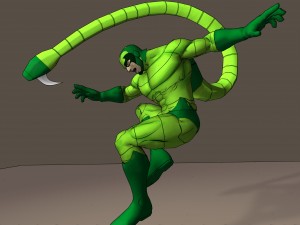 scorpion 90s animated series poser rigged 3D-Modell