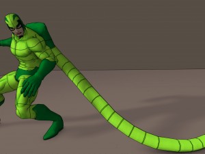 scorpion 90s animated series poser rigged 3D-Modell