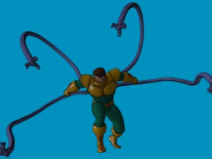 dr octopus 90 animated series poser rigged 3Dモデル