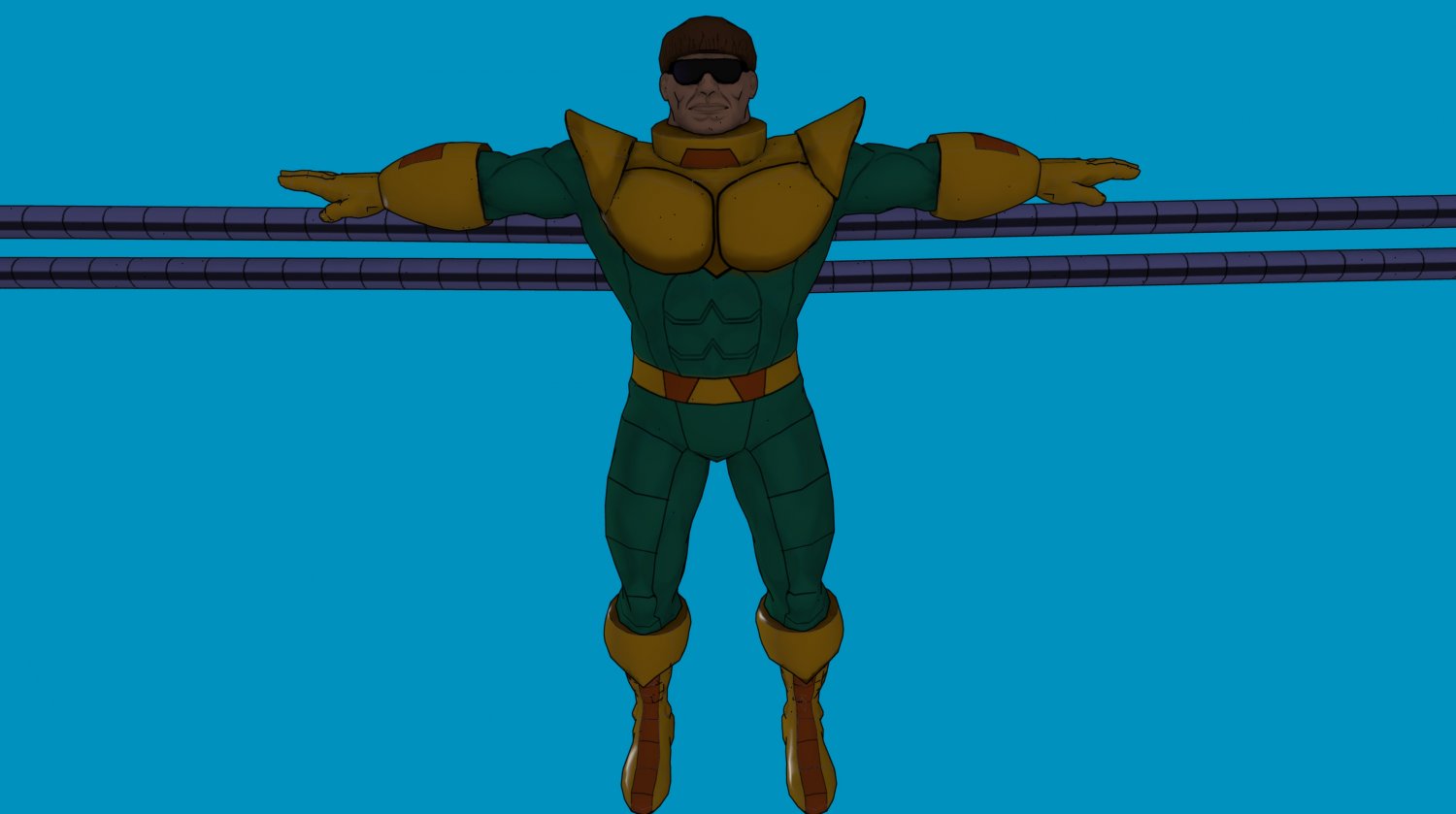 Dr Octopus 90 Animated Series Poser Rigged 3d Model In Cartoon