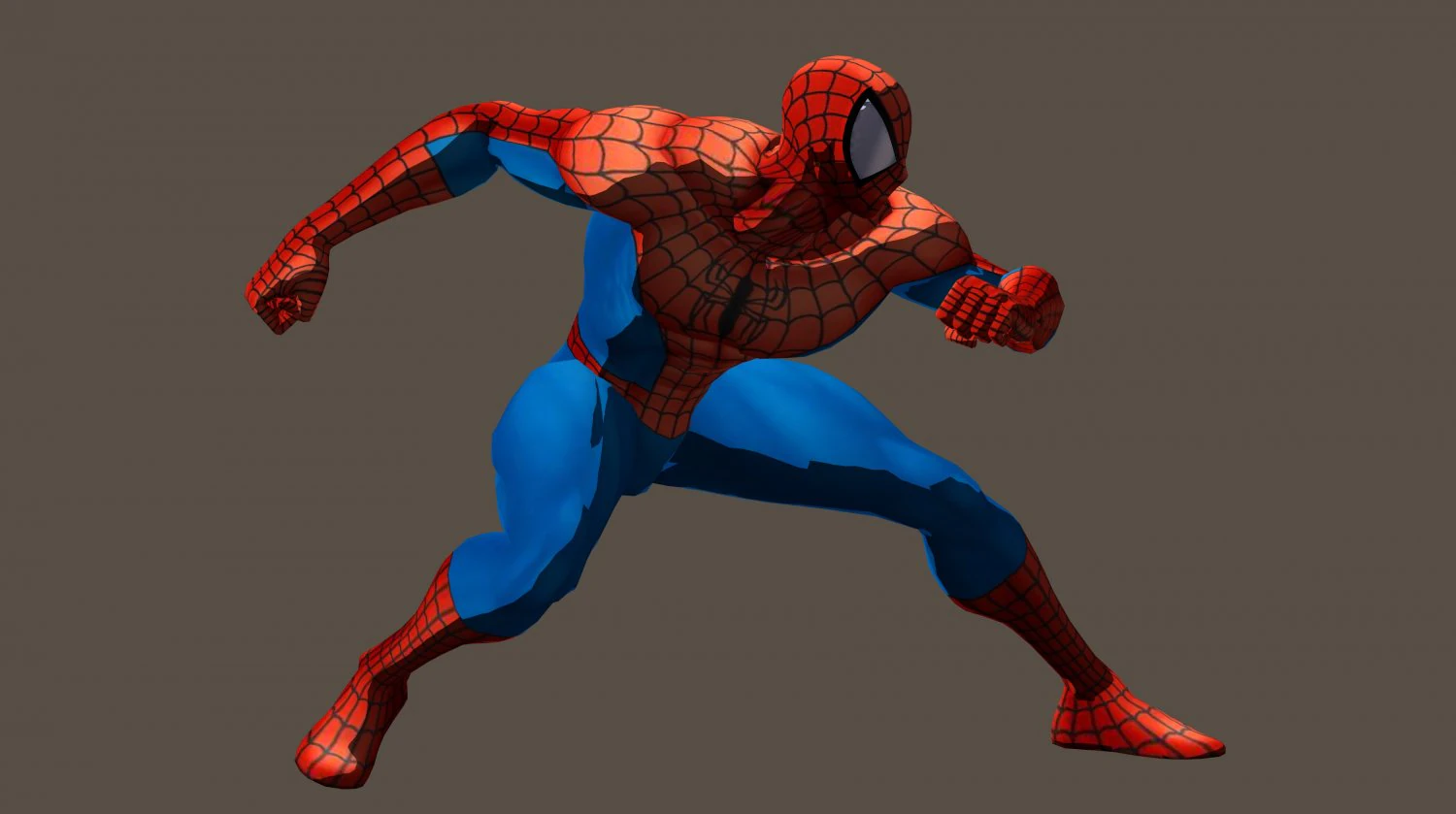 Spiderman del gioco Marvel vs Capcom poser truccato Modello 3D .c4d .max .obj .3ds .fbx .stl .blend 