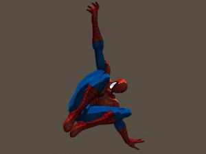 Spiderman del gioco Marvel vs Capcom poser truccato Modello 3D