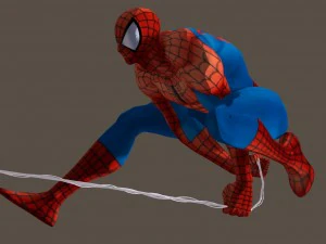 Spiderman del gioco Marvel vs Capcom poser truccato Modello 3D