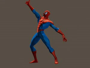 Spiderman del gioco Marvel vs Capcom poser truccato Modello 3D