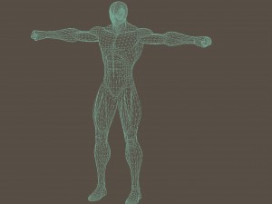 spiderman from marvel vs capcom game poser rigged Modèle 3D