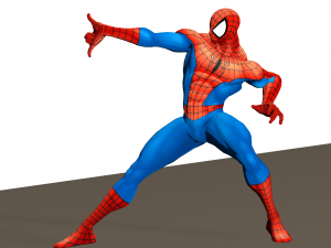 spiderman from marvel vs capcom game poser rigged Modèle 3D